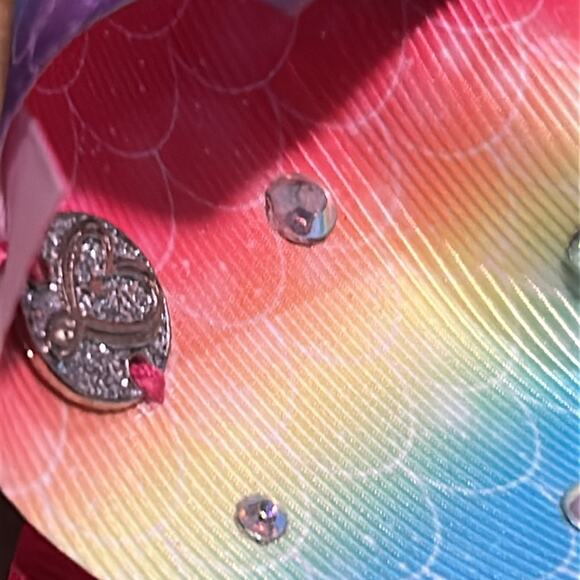 Cheer Bow Rainbow Mermaid Bow for Kids - Picture 4 of 7